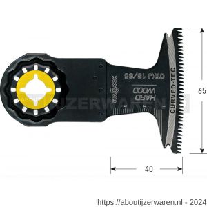 Rotec 519 OTKJ 18/65 Starlock invalzaagblad hardhout 65x40 mm - W50906960 - afbeelding 2