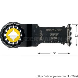 Rotec 519 OTKJ 18/32BI Starlock invalzaagblad hardhout 32x50 mm - W50906972 - afbeelding 2