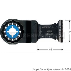 Rotec 519 OT 11/32HM Starlock invalzaagblad metaal-Inox 32x40 mm - W50906977 - afbeelding 2
