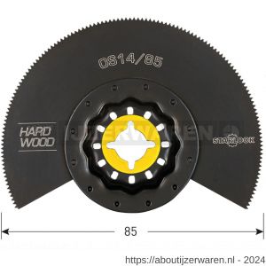 Rotec 519 OS 14/85 Starlock segmentzaagblad hout diameter 85 mm - W50906980 - afbeelding 2