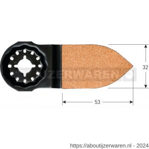 Rotec 519 OTS 32K10 Starlock schuurvinger HM-Riff fijn 32x50 mm - W50906982 - afbeelding 2