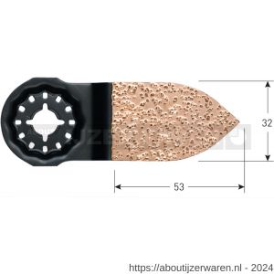 Rotec 519 OTS 32K4 Starlock schuurvinger HM-Riff grof 32x50 mm - W50906983 - afbeelding 2