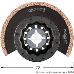 Rotec 519 OS 70K5 Starlock segmentzaagblad HM-Riff diameter 70 mm - W50906986 - afbeelding 2