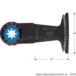 Rotec 519 PTK 13/65BI Starlock-Plus invalzaagblad hout-metaal 65x50 mm - W50907013 - afbeelding 2