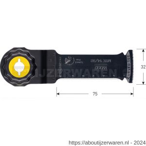 Rotec 519 MTK 14/32 Starlock-Max invalzaagblad hout 32x80 mm - W50907015 - afbeelding 2