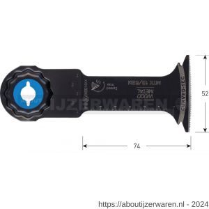 Rotec 519 MTK 13/52BI Starlock-Max invalzaagblad hout-metaal 52x70 mm - W50907017 - afbeelding 2