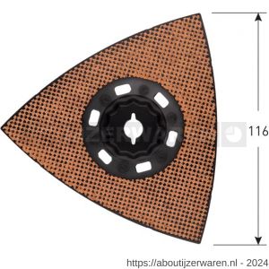 Rotec 519 MOF 116K10 Starlock-Max schuurplateau HM-Riff diameter 116 mm - W50912851 - afbeelding 1