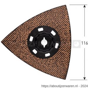 Rotec 519 MOF 116K6 Starlock-Max schuurplateau HM-Riff diameter 116 mm - W50912848 - afbeelding 1