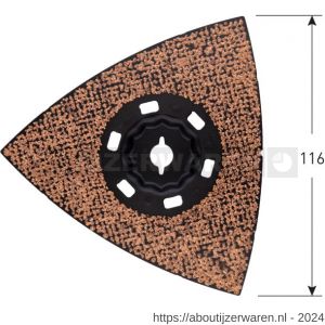 Rotec 519 MOF 116K4 Starlock-Max schuurplateau HM-Riff diameter 116 mm - W50912849 - afbeelding 1