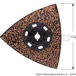 Rotec 519 MOF 116K2 Starlock-Max schuurplateau HM-Riff diameter 116 mm - W50912852 - afbeelding 1