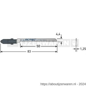 Rotec 520 decoupeerzaagblad DC120 T101AO set 5 stuks - W50907029 - afbeelding 2