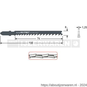 Rotec 520 decoupeerzaagblad DC360 T144D set 25 stuks - W50907060 - afbeelding 2