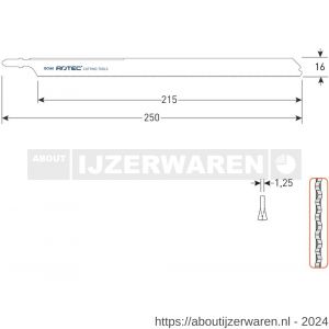 Rotec 520 decoupeerzaagblad DC560 T1018AFP set 2 stuks - W50907071 - afbeelding 2