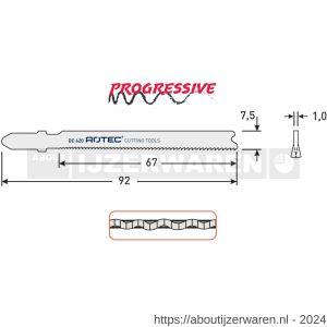 Rotec 520 decoupeerzaagblad DC620 T118A set 25 stuks - W50907073 - afbeelding 2