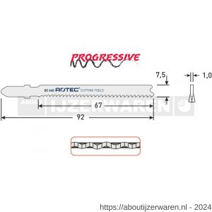 Rotec 520 decoupeerzaagblad DC640 T118B set 5 stuks - W50907076 - afbeelding 2