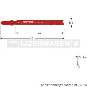 Rotec 520 decoupeerzaagblad DC710 set 5 stuks - W50912843 - afbeelding 1