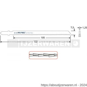 Rotec 520 decoupeerzaagblad DC750 set 5 stuks - W50907082 - afbeelding 2