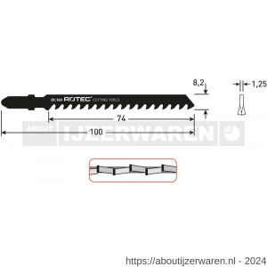 Rotec 520 decoupeerzaagblad DC860 T141HM set 3 stuks - W50907087 - afbeelding 2