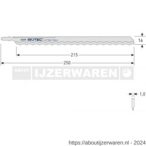 Rotec 520 decoupeerzaagblad DC875 T1013AWP set 2 stuks - W50907089 - afbeelding 2