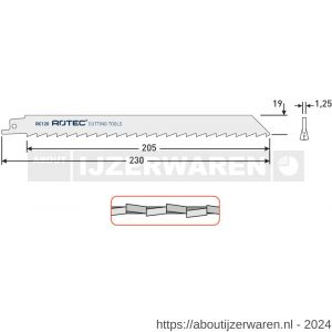 Rotec 525 reciprozaagblad RC120 S1111K set 5 stuks - W50907102 - afbeelding 2