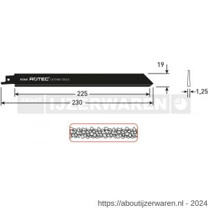 Rotec 525 reciprozaagblad RC865 S1130Riff - W50907161 - afbeelding 2