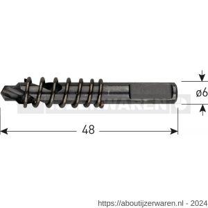 Rotec 534 centreerboor met uitwerpveer voor 534.xxx0 diameter 14-100 mm diameter 6x48 mm - W50907777 - afbeelding 2