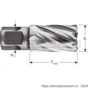 Rotec 536 HSS-XE kernboor Silver-Line universeel 19 diameter 40x30 mm - W50908013 - afbeelding 2