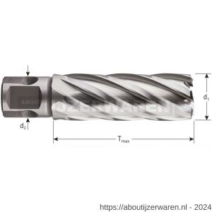 Rotec 536 HSS-XE kernboor Silver-Line universeel 19 diameter 16x55 mm - W50907875 - afbeelding 2