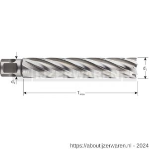 Rotec 536 HSS-XE kernboor Silver-Line universeel 19 diameter 19x110 mm - W50907892 - afbeelding 2