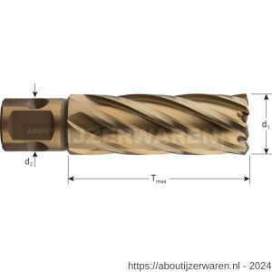 Rotec 537 HSS-XE kernboor Gold-Line universeel 19 diameter 31x55 mm - W50908148 - afbeelding 2