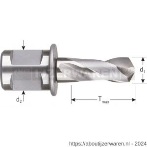 Rotec 538 HSS spiraalboor Weldon 19 diameter 6x30 mm - W50908209 - afbeelding 2