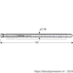 Rotec 545 uitwerpstift diameter 7,98x160 mm - W50908296 - afbeelding 2