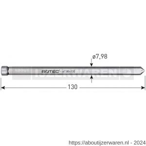 Rotec 545 uitwerpstift diameter 7,98x130 mm - W50908298 - afbeelding 2