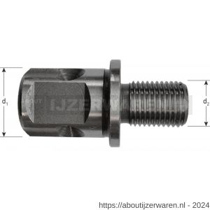 Rotec 545 adapter universeel 19 > 1/2 inch-20 UNF - W50908317 - afbeelding 2