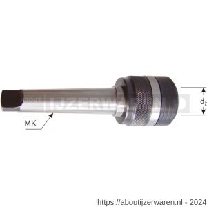 Rotec 545 houder MK2 > Weldon 19 met Quick-Change - W50908310 - afbeelding 2