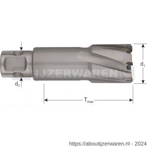 Rotec 546 HM kernboor Hard-Line universeel 19 diameter 21x55 mm - W50908343 - afbeelding 2