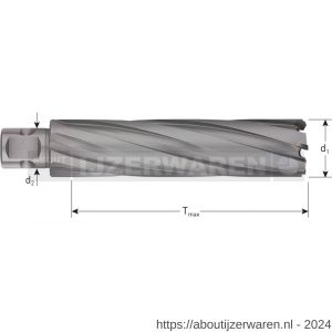 Rotec 546 HM kernboor Hard-Line universeel 19 diameter 53x110 mm - W50908473 - afbeelding 2