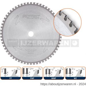 Rotec 556 HM dry-cutter zaagblad bouwstaal diameter 216x2,2x30 mm Z=54 FWF - W50909027 - afbeelding 1