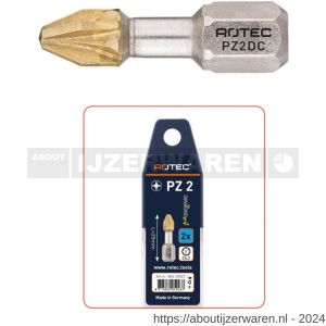 Rotec 804 Torsion schroefbit Diamond C6.3 Pozidriv PZ 1x25 mm set 2 stuks - W50911401 - afbeelding 1