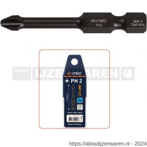 Rotec 817 Impact schroefbit Basic E6.3 Phillips PH 3x50 mm set 2 stuks - W50911373 - afbeelding 1