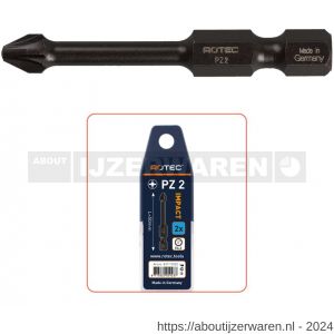 Rotec 817 Impact schroefbit Pozidriv PZ 3x50 mm E6.3 Basic set 2 stuks - W50911421 - afbeelding 1