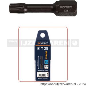 Rotec 817 Impact schroefbit Torx T 20x30 mm C6.3 Basic set 2 stuks - W50911541 - afbeelding 1