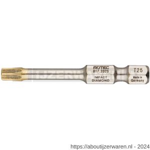 Rotec 817 Impact schroefbit E6.3 Diamond Torx T 40x50 mm set 5 stuks - W50910759 - afbeelding 1