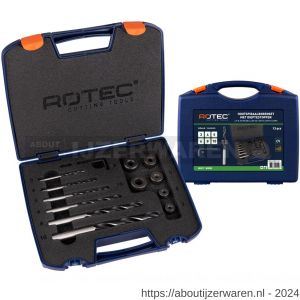 Rotec 235 houtspiraalborenset 235 met dieptestoppen 13 delig diameter 3-10 mm - W50911684 - afbeelding 1