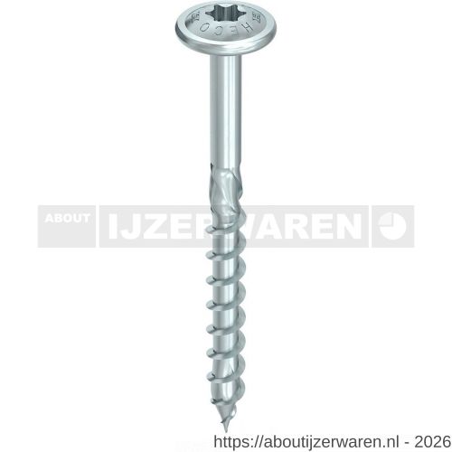 Heco-Topix-Plus tellerkopschroef 8,0x160 mm tellerkop T-Drive T 40 deeldraad verzinkt blauw A3K 50 stuks VARIANTA verpakking - W50802499 - afbeelding 1