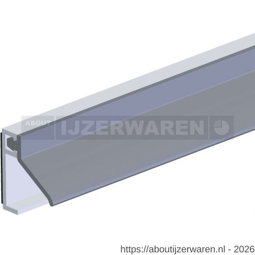 Ellen inbouwprofiel tochtband aluminium voor 6 mm afbouwspeling AIB 3N XL zelfklevend 230 cm - W51010323 - afbeelding 1