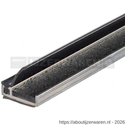 Ellen inbouwprofiel tochtband aluminium voor 6 mm afbouwspeling AIB 3N XL Fire zelfklevend 300 cm - W51010402 - afbeelding 1