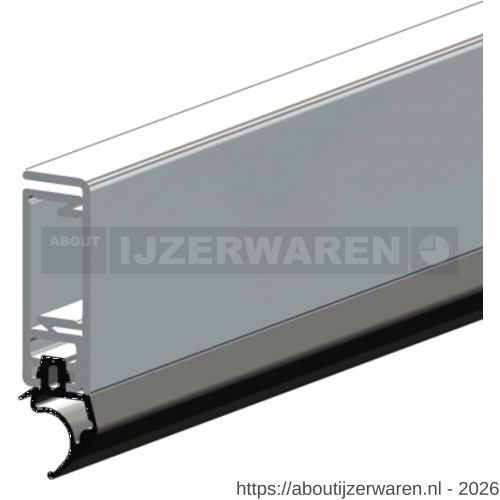 Ellen opbouw tochtprofiel aluminium ASP deurset - W51010329 - afbeelding 1