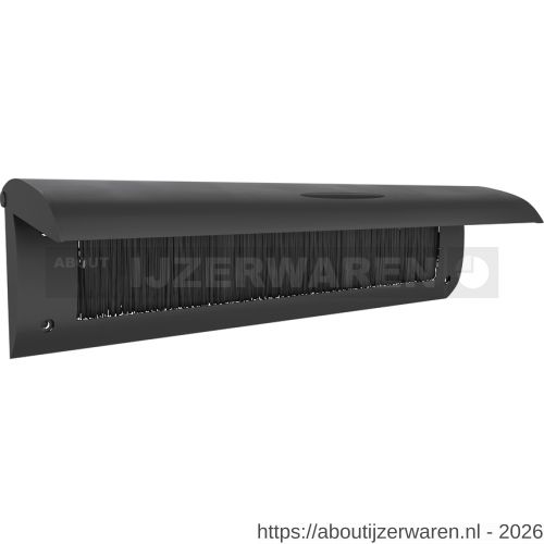 Ellen brievenbusafsluiter tochtklep Letter Plate Lid aluminium zwart - W51010419 - afbeelding 1