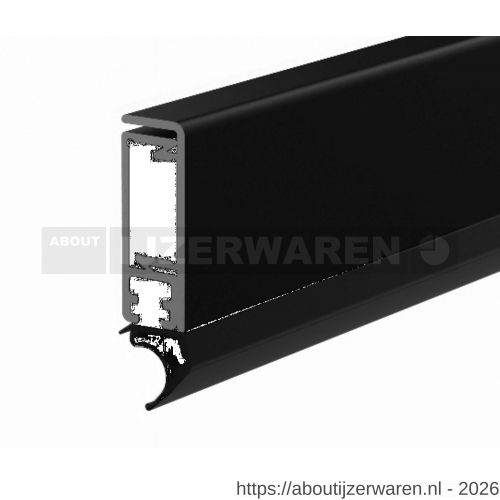 Ellen opbouw tochtprofiel aluminium ASP deurset - W51010445 - afbeelding 1